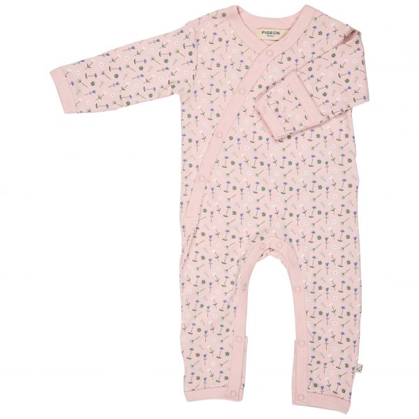 Organics Pink Flowers Romper